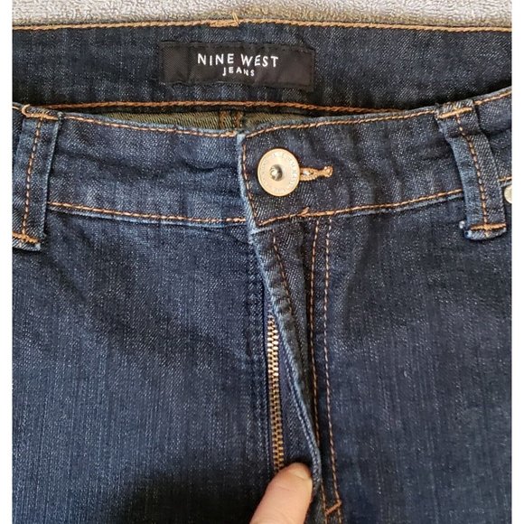 Nine West Jeans West End Bootcut Women's 16/32 Average High Rise Blue Denim - Picture 4 of 16